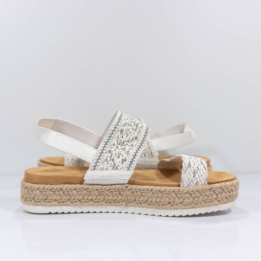 Sun + Stone Karli Sling Back Wedge Flatform Sandal - Picture 9 of 13